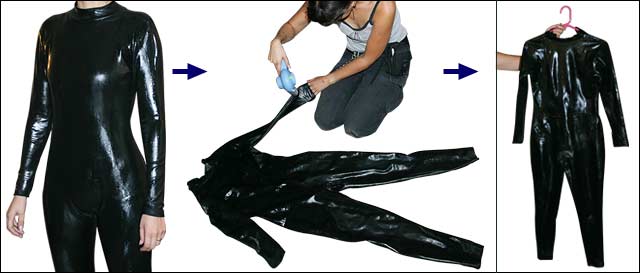 How To Put On A Latex Catsuit
